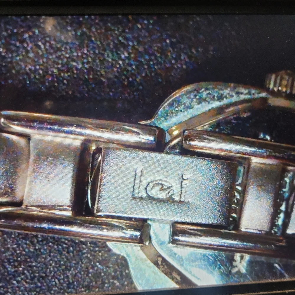 l.e.i Y2K Silver Tone Square Face Bracelet Watch